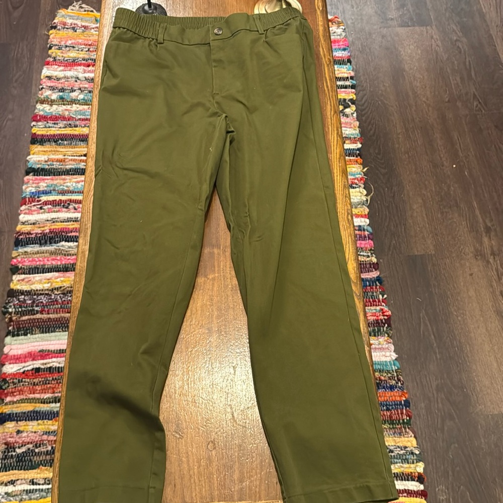 Olive green Wonderly stretch waist pants. New without tags.